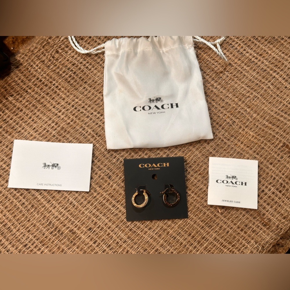 Coach earrings NWT